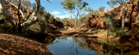 Weeli Wolli Creek, a billabong in Western Australia