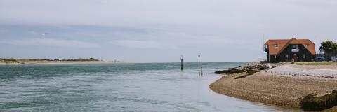 Langstone harbour with tide in