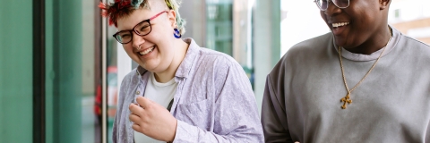 Students walking together