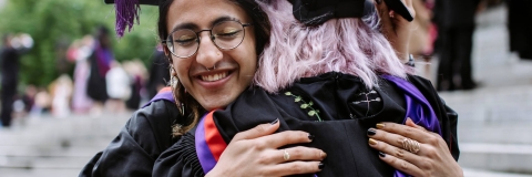 Students at graduation