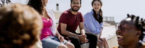 University of Portsmouth international students at Southsea seafront