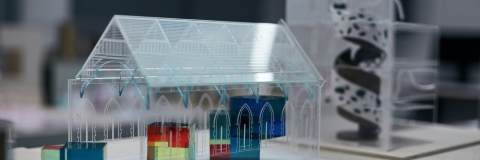 architectural model of church
