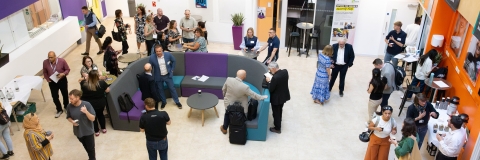 Researchers at Research Culture Connect-Fest, an event to celebrate and build a positive research culture at the University of Portsmouth.