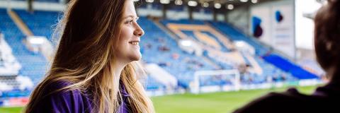 Sport and Exercise Psychology student in Portsmouth FC grounds