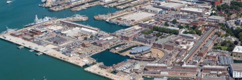 Aerial Photography of Portsmouth Naval Base (July 2019)