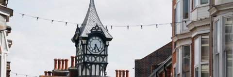 Photo of clocktower on Castle Road, Portsmouth