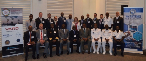 Sophie with chiefs of West African navies at a summit in Casablanca