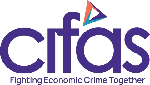 The logo for Cifas with the slogan "Fighting Economic Crime Together"