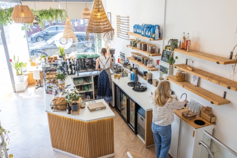 Inside of Offbeet cafe