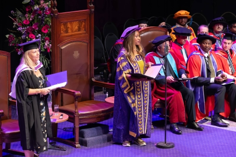 Karen Blackett at Graduation 