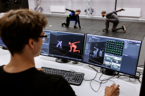 Photo of the 3D motion capture studio
CCIXR
