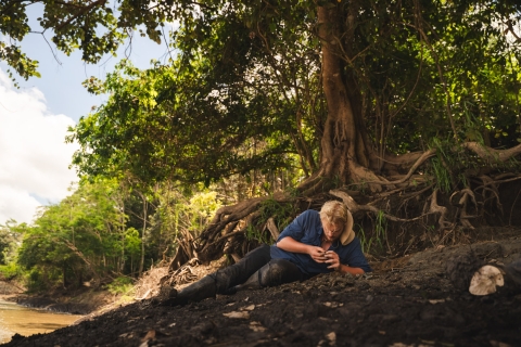 Jack L Norton doing fieldwork in the Peruvian Amazon