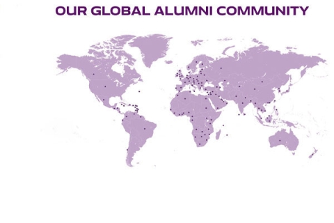 BAL alumni world map