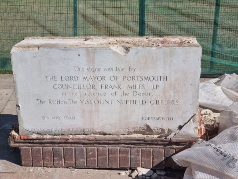 Nuffield Building Foundation Stone