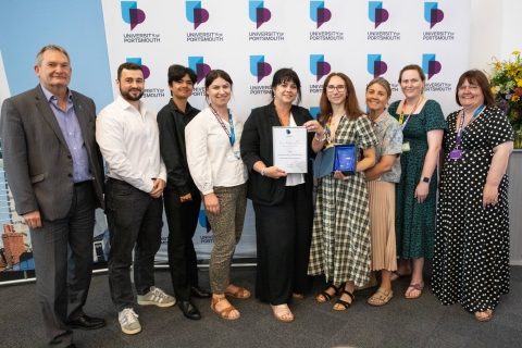 Graham Galbraith and student impact awards team