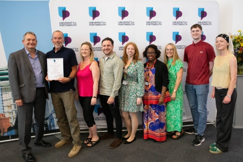 Graham Galbraith and the student services team