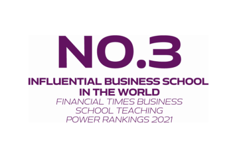 No.3 influential business school in the world, The Financial Times (2021)