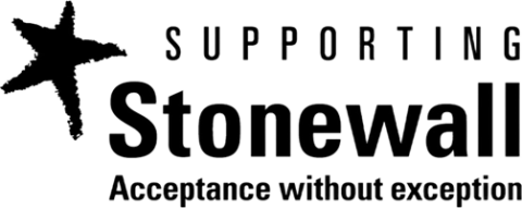 Supporting Stonewall logo