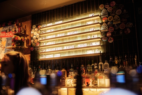 Prices sign behind bar at The Dockyard
The Dockyard - Guildhall Walk - City Guide 2022
