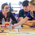Two secondary school students on a university taster day