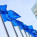 European union flags