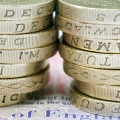 two stacks of coins