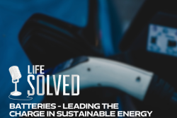 Car charging with Life solved logo and introduction title  