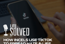 Person opening TikTok app with Life Solved logo and introduction title 