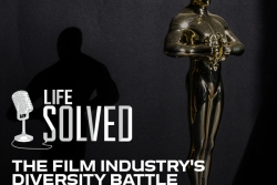 Tackling Racial & Gender Inequality in TV and Film, with life solved Logo and introduction title