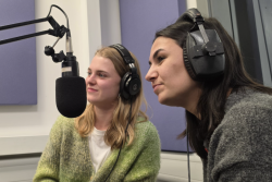 students on radio
