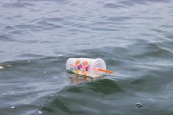 Single-use plastic in ocean - Photo by Brian Yurasits on Unsplash