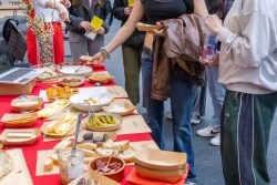 Polish stand with a selection of traditional dishes, for Festival of Cultures