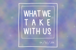 What we take with us game logo