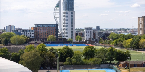 portsmouth city skyline