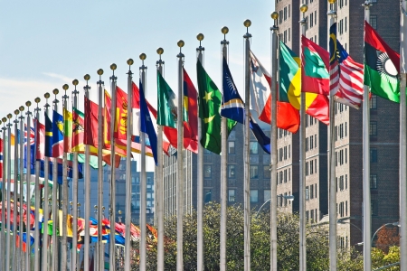 Line of flags
