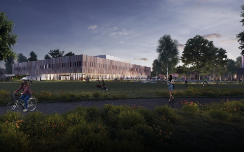 For use in relation to the new sports facility only (not for generic marketing)