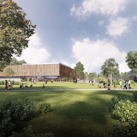 Artistic impression of the new sports facility